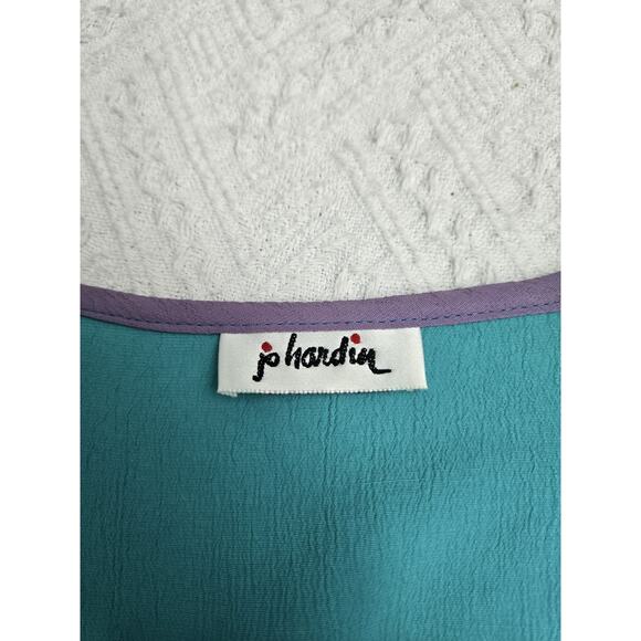 Vintage Jo Hardin Originals Women's 3 Pc. Set Size M Skirt Suit Blouse Vest - Picture 8 of 13